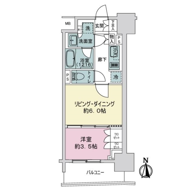 オープンレジデンシア栄サザンスクエア 間取図