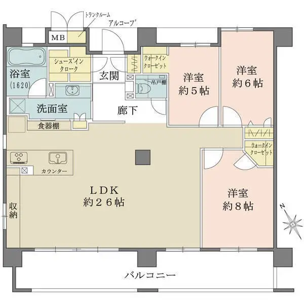 ワコーレ夙川霞町 間取図