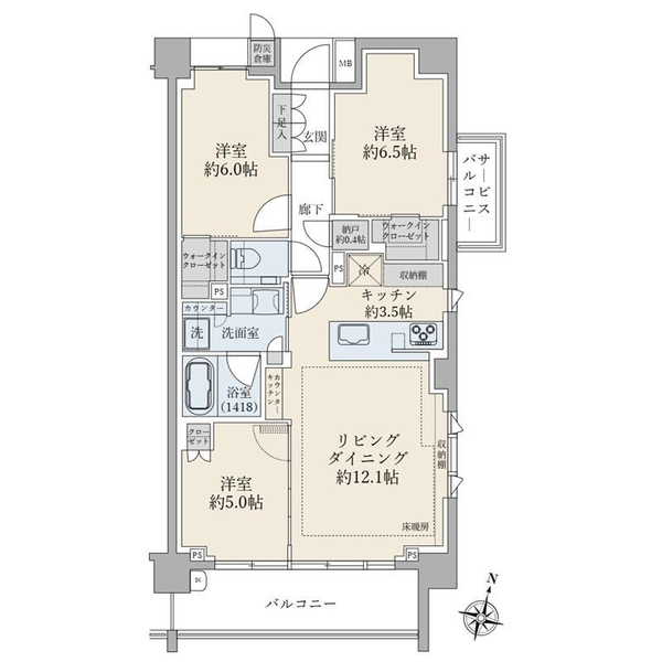 Ｂｒｉｌｌｉａ鷺沼 間取図