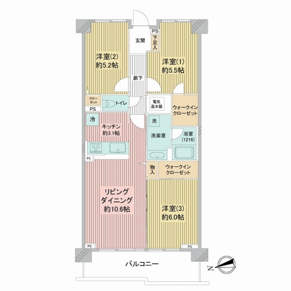 ライフコート相模原 間取図