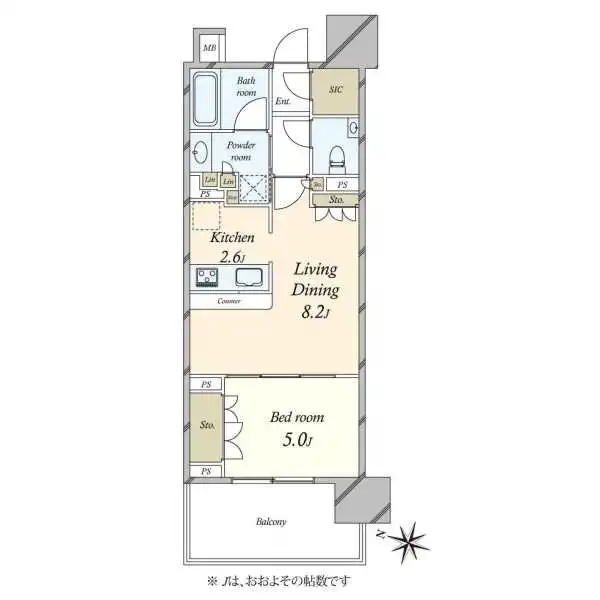 パークリュクス目黒 間取図