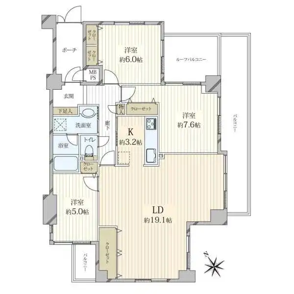 コスモ東山 間取図