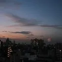 ライオンズマンション門前仲町第6 眺望：(隅田川花火大会)が望めます（天候による） ・ズームあり(撮影年月：2025年07月)