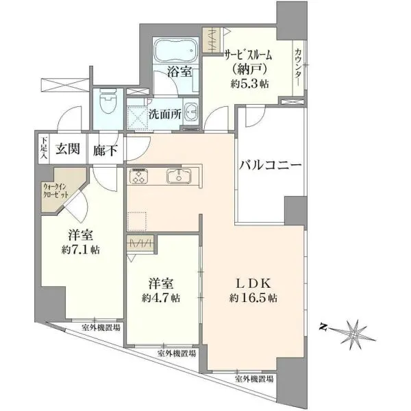クリオ府中中河原 間取図