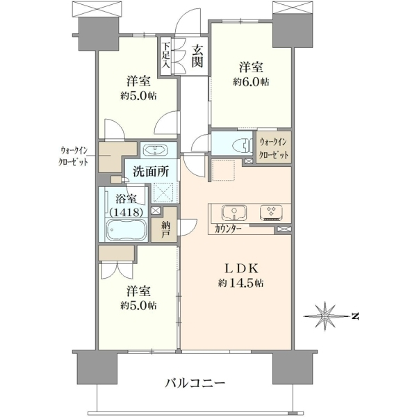 シティテラス戸田公園 間取図