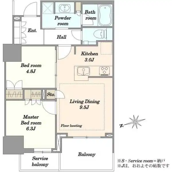 プラウドタワー芝浦 間取図
