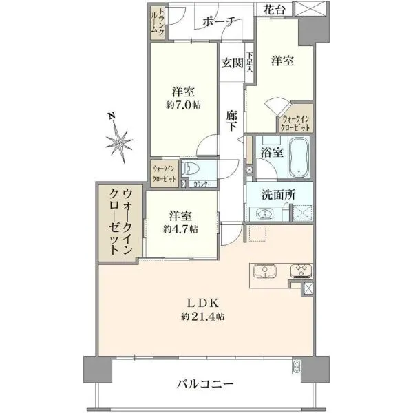 エフユニバース 間取図