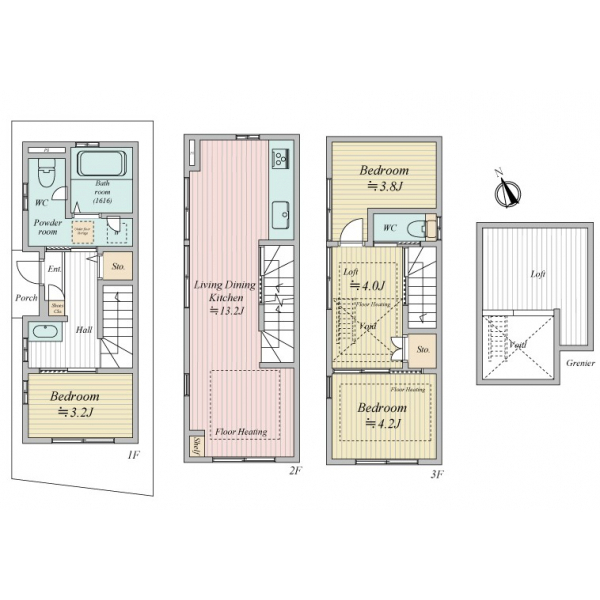 江東区牡丹１丁目 間取図