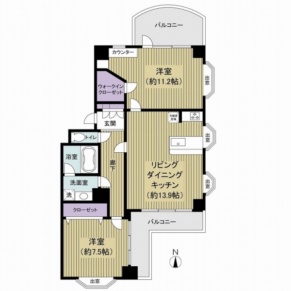 グランアコール 間取図