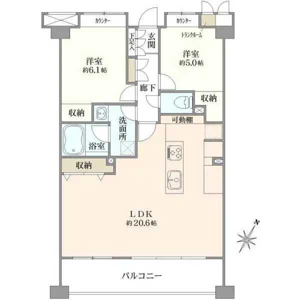 パークサイドヒルズ南浦和 間取図
