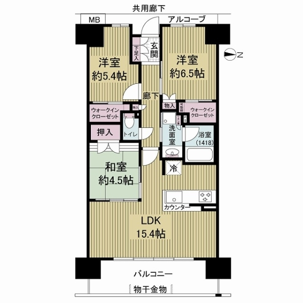 ル・サンク守口 間取図