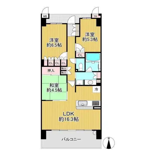 ブランズあびこ 間取図