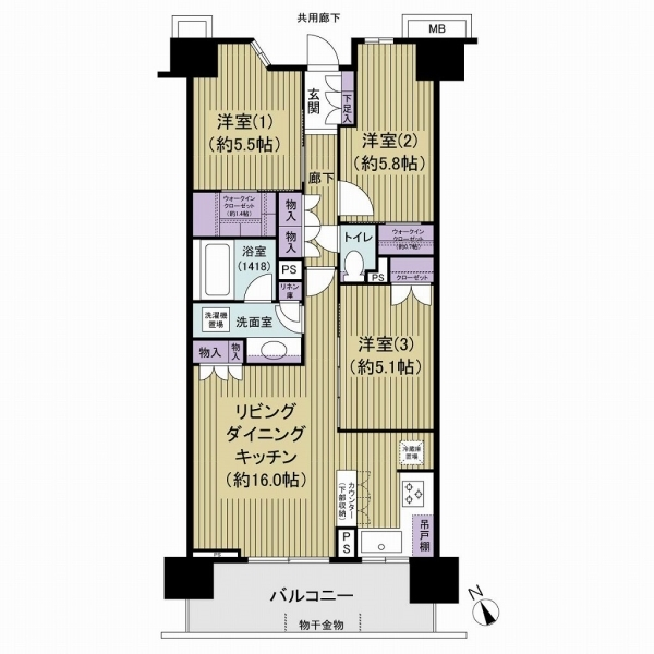 リビオシティ南砂町ステーションサイト 間取図