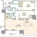 プラウドタワー芝浦 間取図