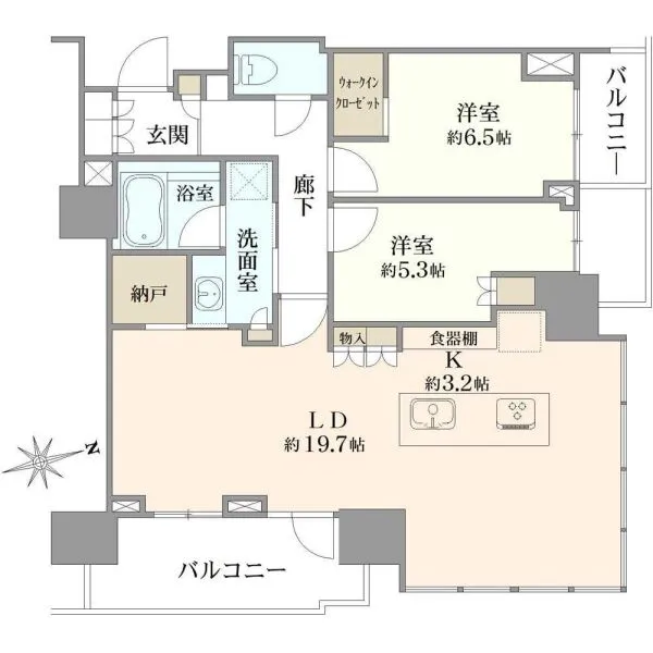 プラウドタワー芝浦 間取図