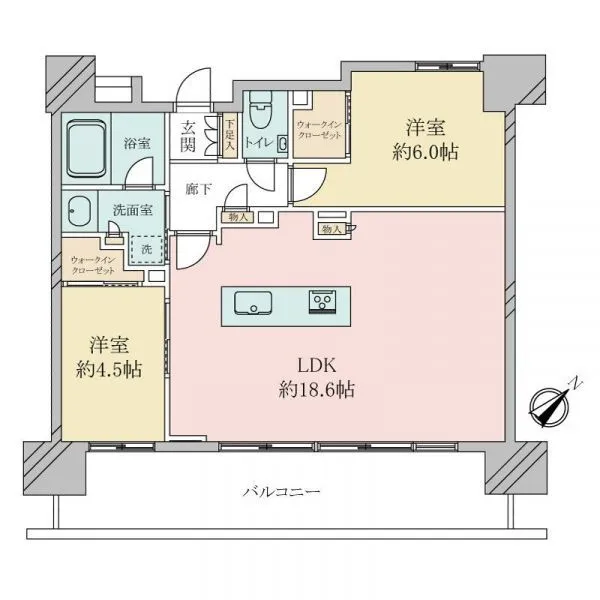 クリオ横濱生麦アーバンマークス 間取図