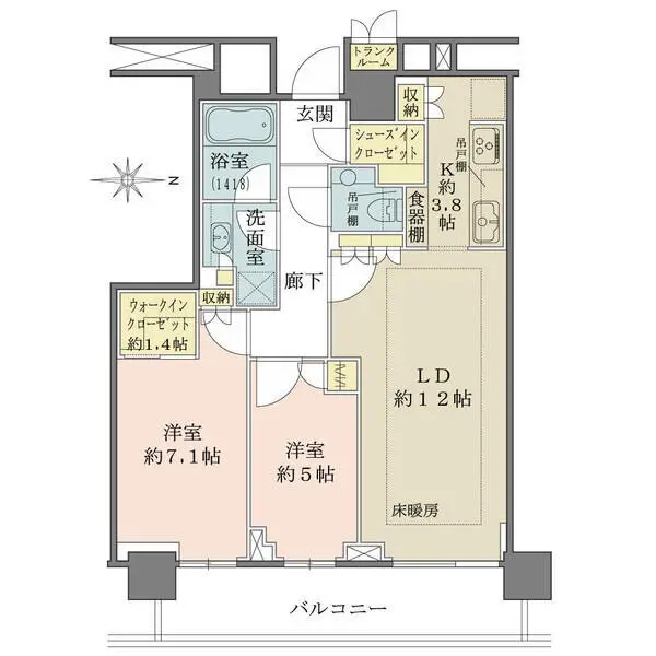 ザ・パークハウス晴海タワーズクロノレジデンス 間取図