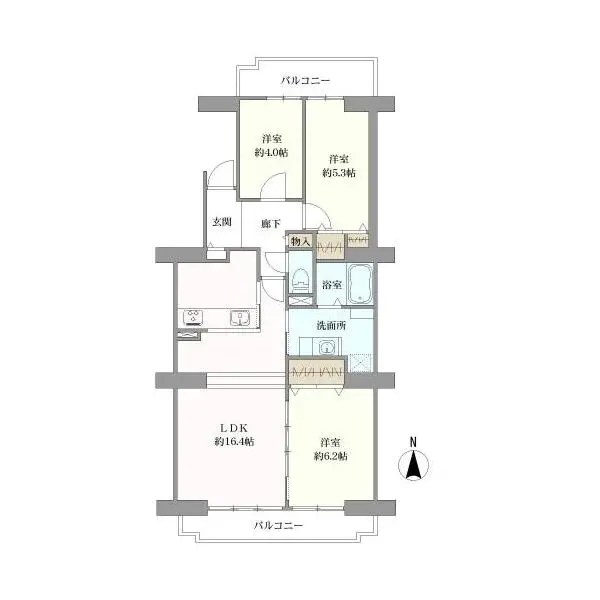 シーアイハイツ町田 間取図