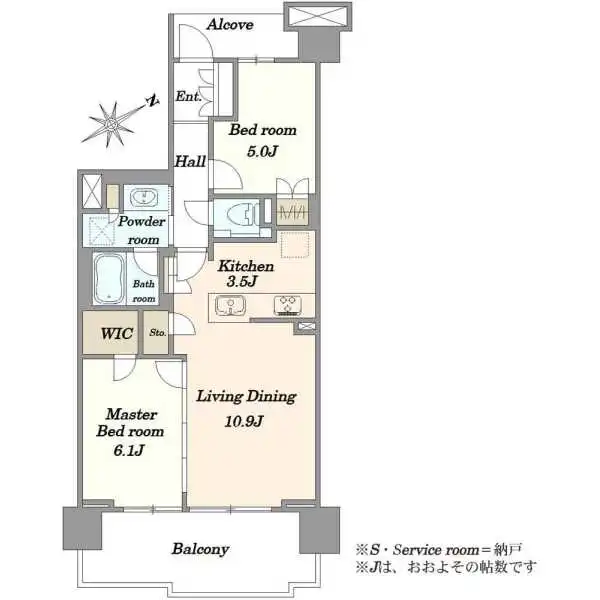 プラウド駒込トレサージュ 間取図