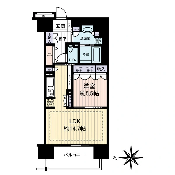 デュオセーヌ柏の葉キャンパス 間取図