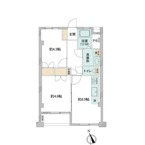 染井コーポラス 間取図