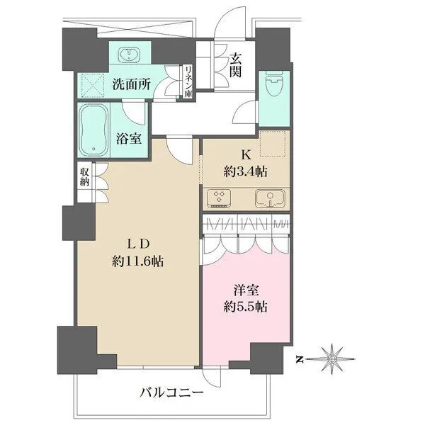 ルネッサンスタワー上野池之端 間取図