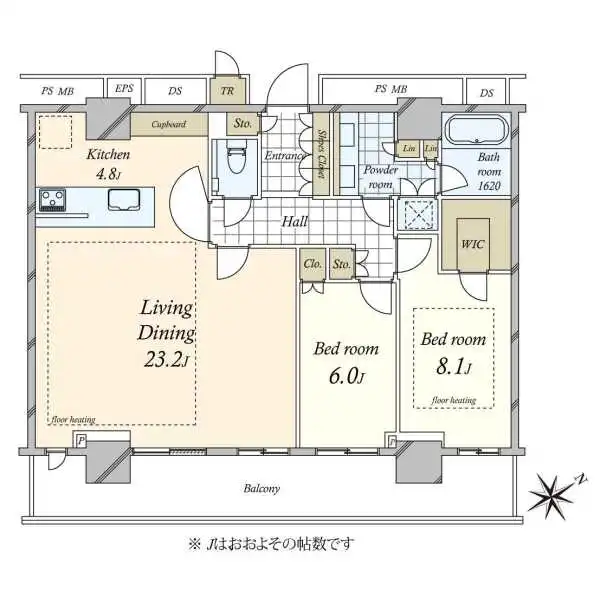 ザ・タワー十条 間取図
