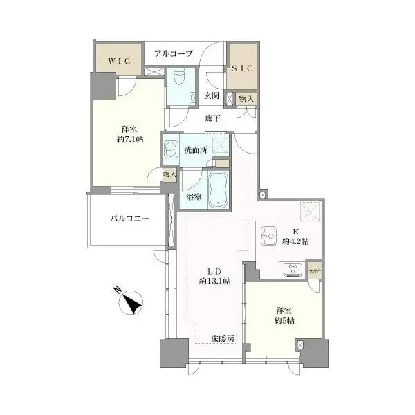 スカイフォレストレジデンス 間取図