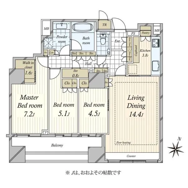 パークホームズ千代田淡路町 間取図