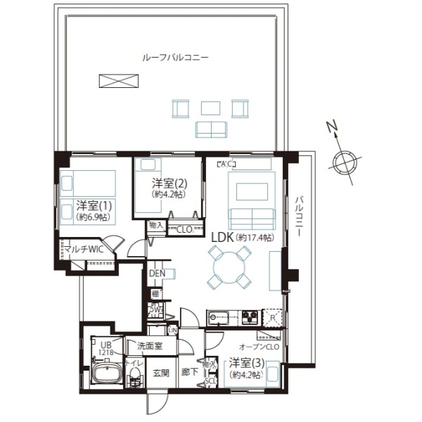 阿佐ヶ谷陵雲閣マンション 間取図