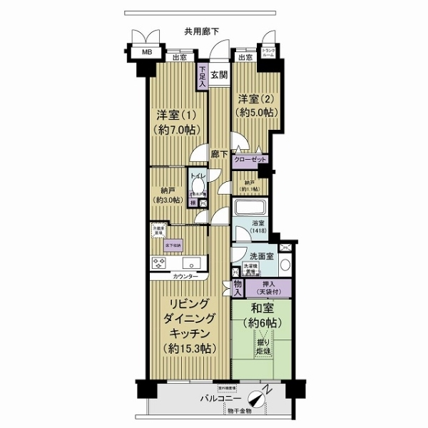 アルファグランデ行徳 間取図
