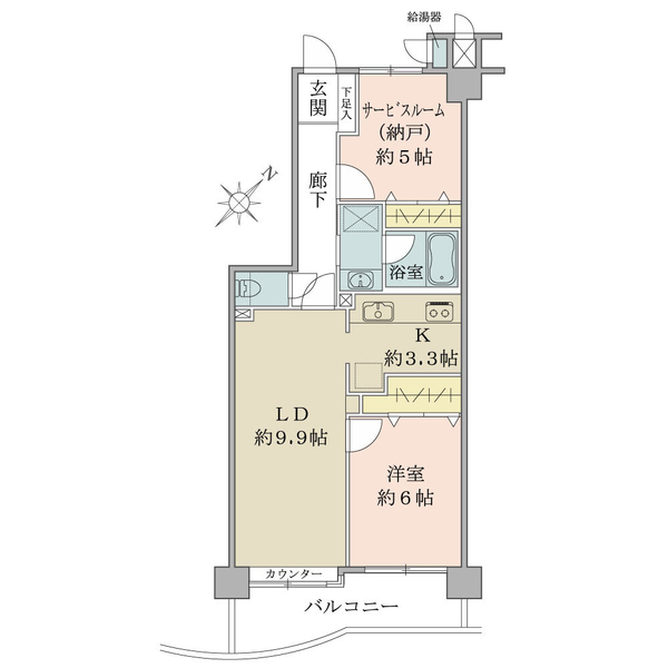 南浦和ガーデンハウス 間取図