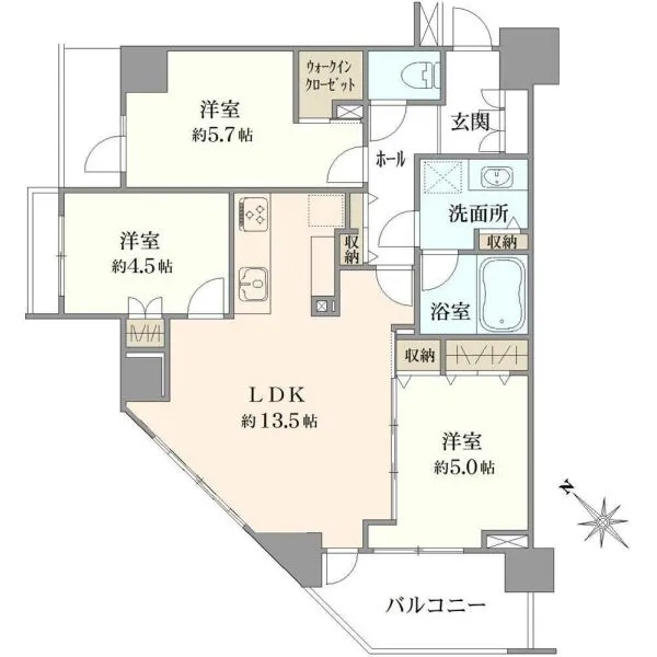 ライオンズシティ東京根岸 間取図