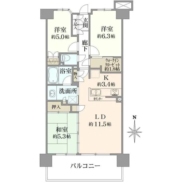 パークプレミアム メイツ西新井サクラテラス 間取図