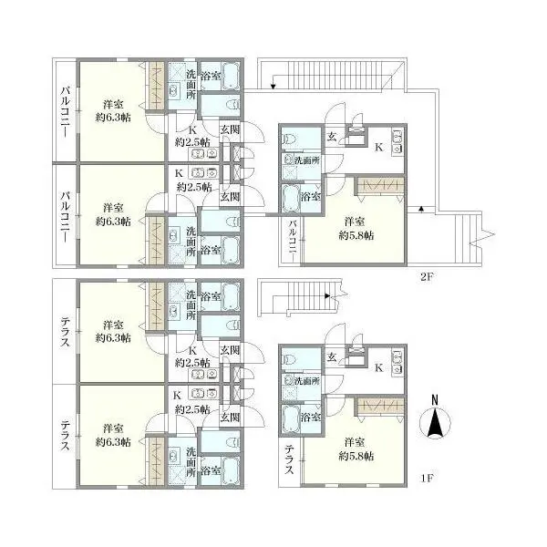 横浜市港北区篠原北２丁目 間取図