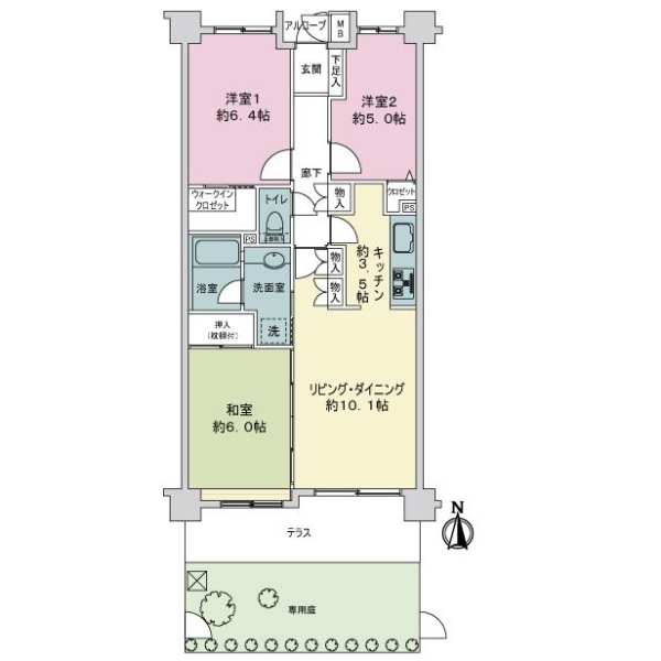 ライフヴィラ豊玉 間取図