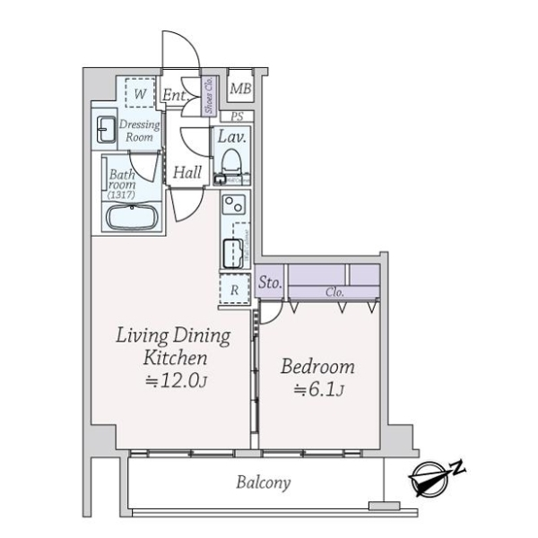 ラ・アトレレジデンス下総中山 間取図