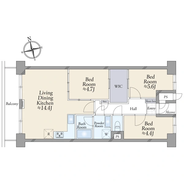 ライオンズマンション南砂町 間取図