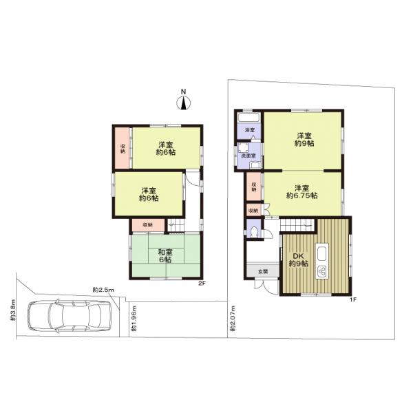 京都市左京区岩倉三宅町 間取図