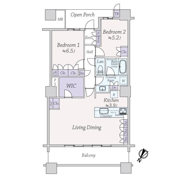 ブリリア有明スカイタワー 間取図