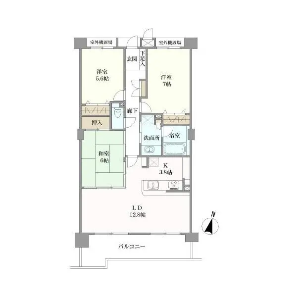 オーラム瑞穂関取町 間取図
