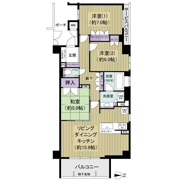 イーグルコート京都御所梨木の杜 間取図