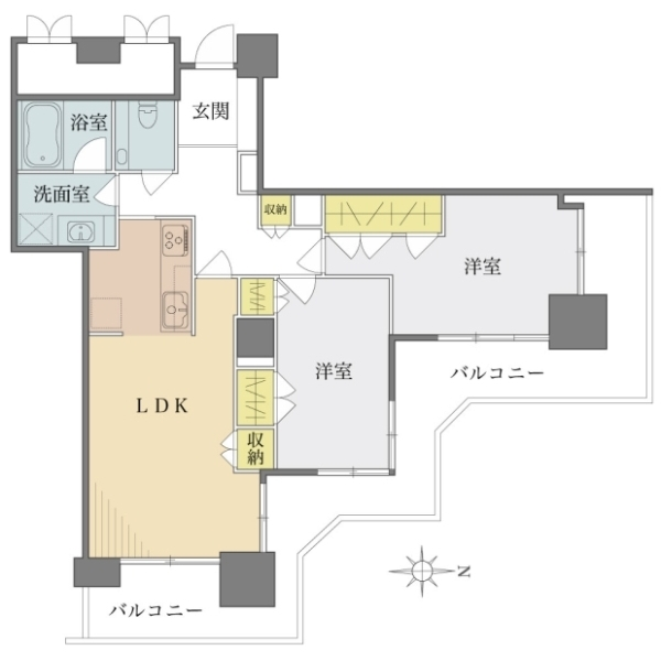 なかのサンクォーレタワー 間取図