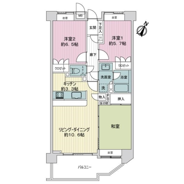 ドミナス多摩・南大沢 間取図