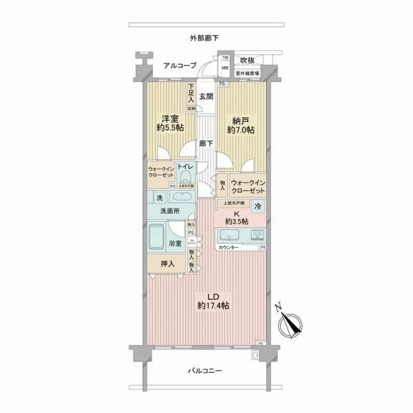 コスモ星が丘 間取図