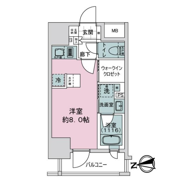 ライオンズ浅草橋ミレス 間取図