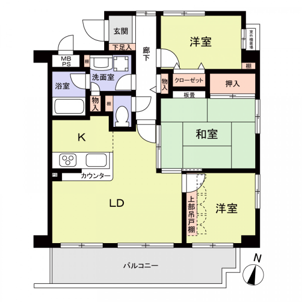 クリオ南浦和壱番館 間取図