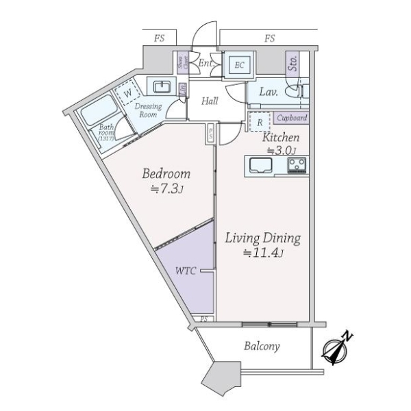 勝どき　ザ・タワー 間取図