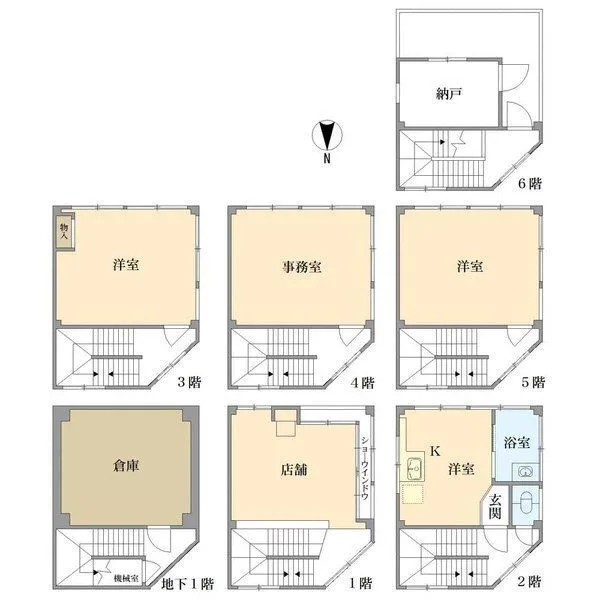 四谷三丁目ビル 間取図(平面図)