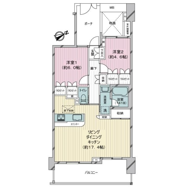 イクシア青砥 間取図